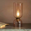 Clarence Glass Table Lamp Rose - Small