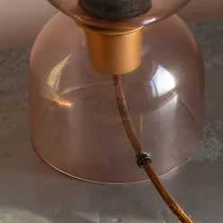Clarence Glass Table Lamp Rose - Small