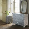 Classic Grey Mother of Pearl Chest of Drawers