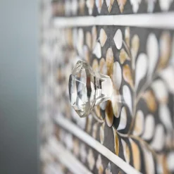 Classic Grey Mother of Pearl Chest of Drawers