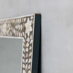 Classic Grey Mother of Pearl Floor Mirror