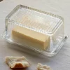 Clear Glass Butter Dish