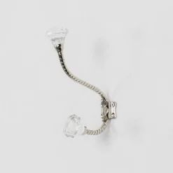 Clear Glass Coat Hook