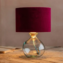 Clear Recycled Glass Table Lamp
