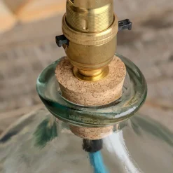 Clear Recycled Glass Table Lamp