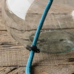 Clear Recycled Glass Table Lamp