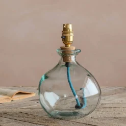 Clear Recycled Glass Table Lamp