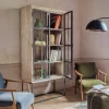 Clemens Wooden and Glass Cabinet