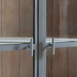 Clemens Wooden and Glass Cabinet