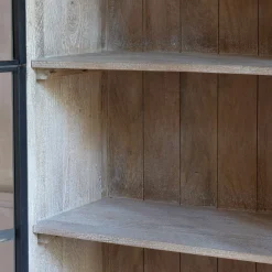 Clemens Wooden and Glass Cabinet