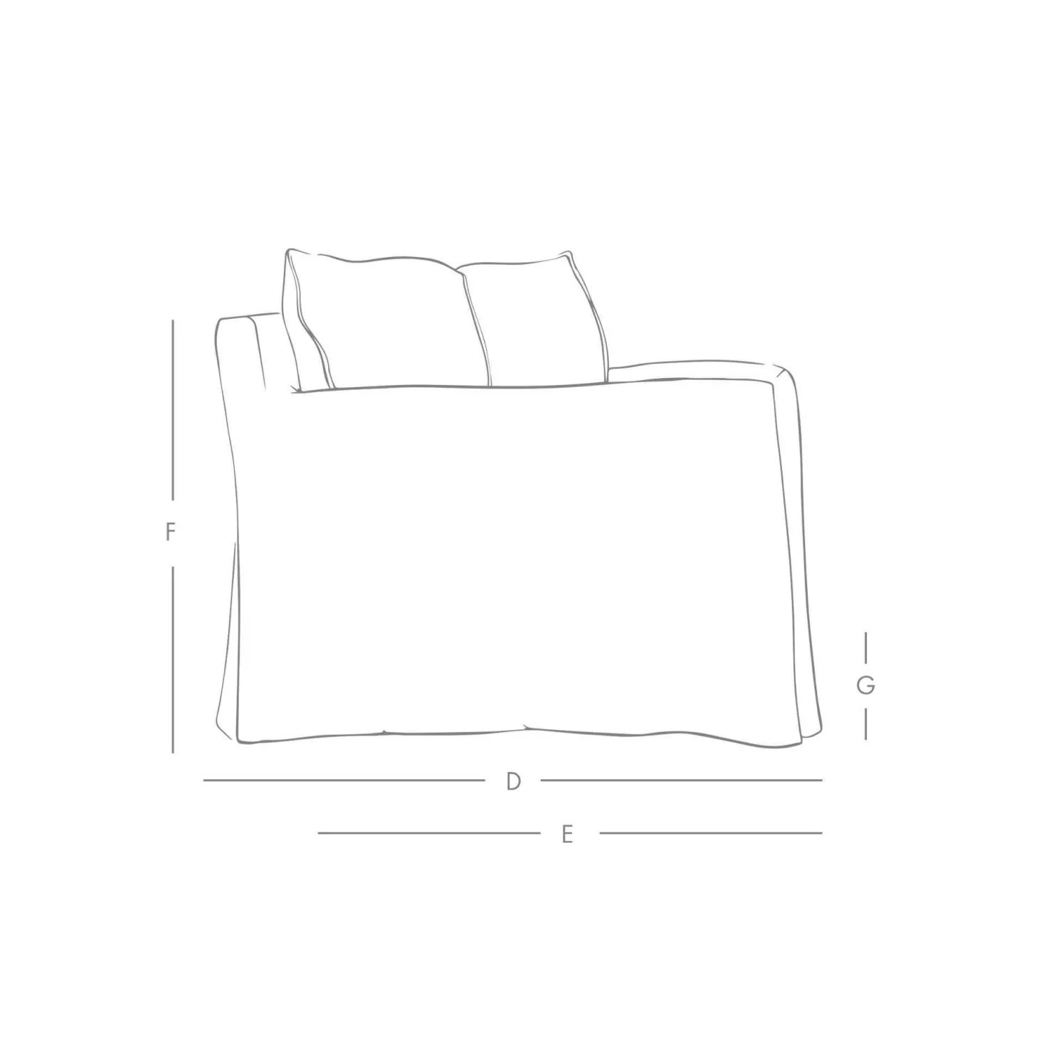 Clementine Natural Belgian Linen Three Seater Sofa