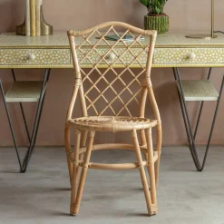 Cole Rattan Cross Dining Chair