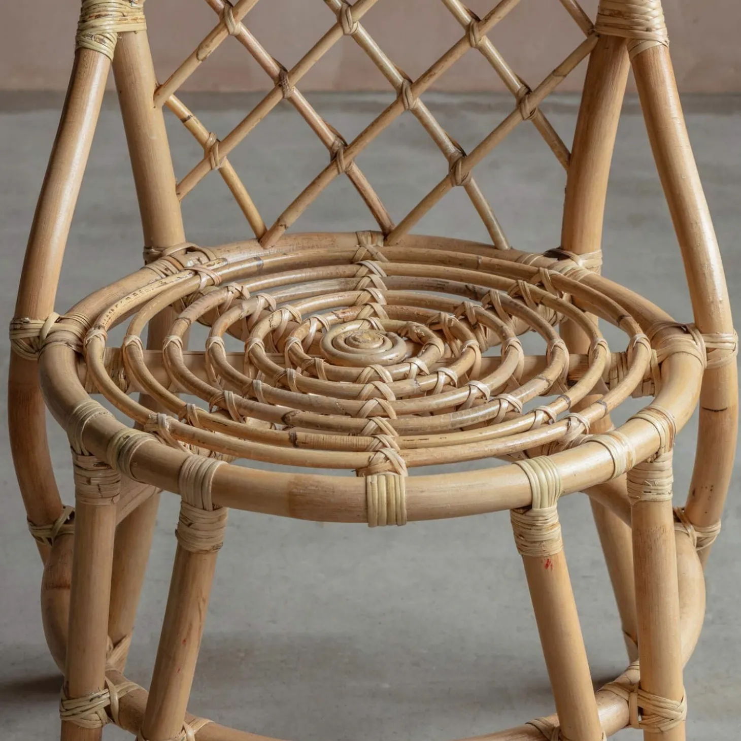 Cole Rattan Cross Dining Chair