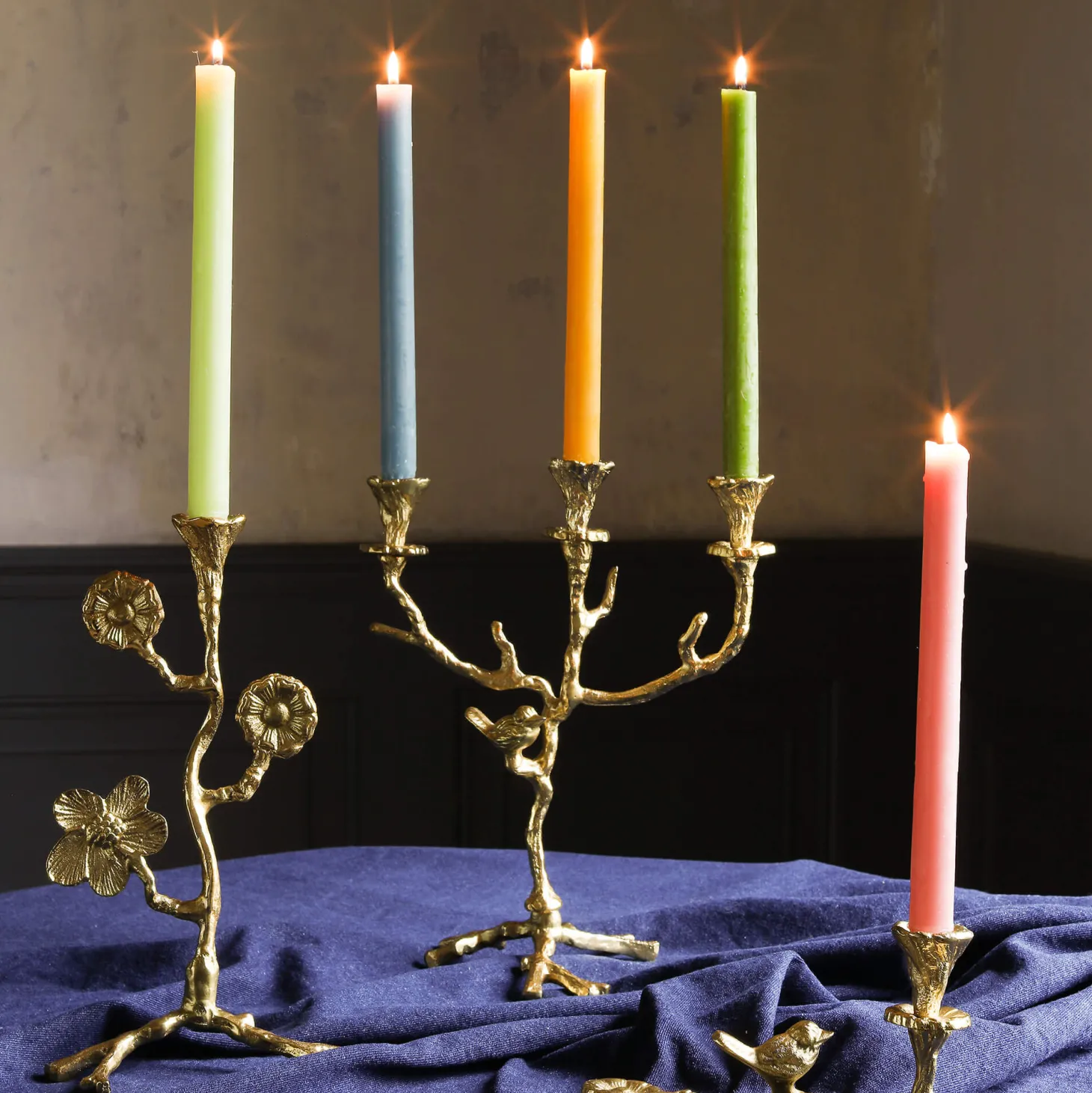 Coloured Dining Candles