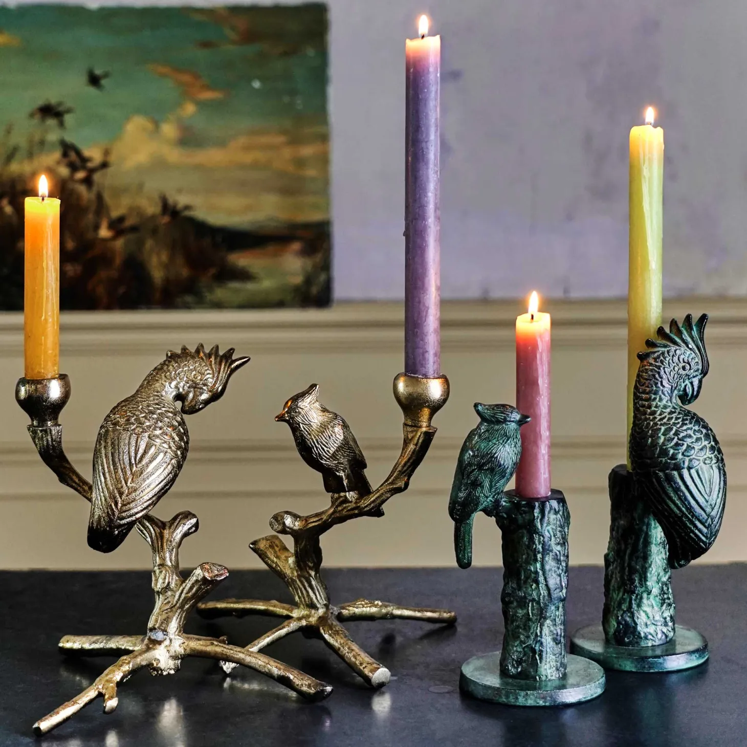 Coloured Dining Candles