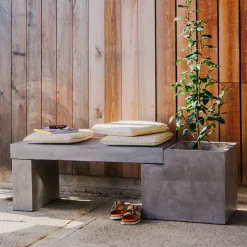 Concrete Bench Planter
