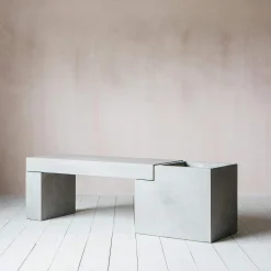 Concrete Bench Planter