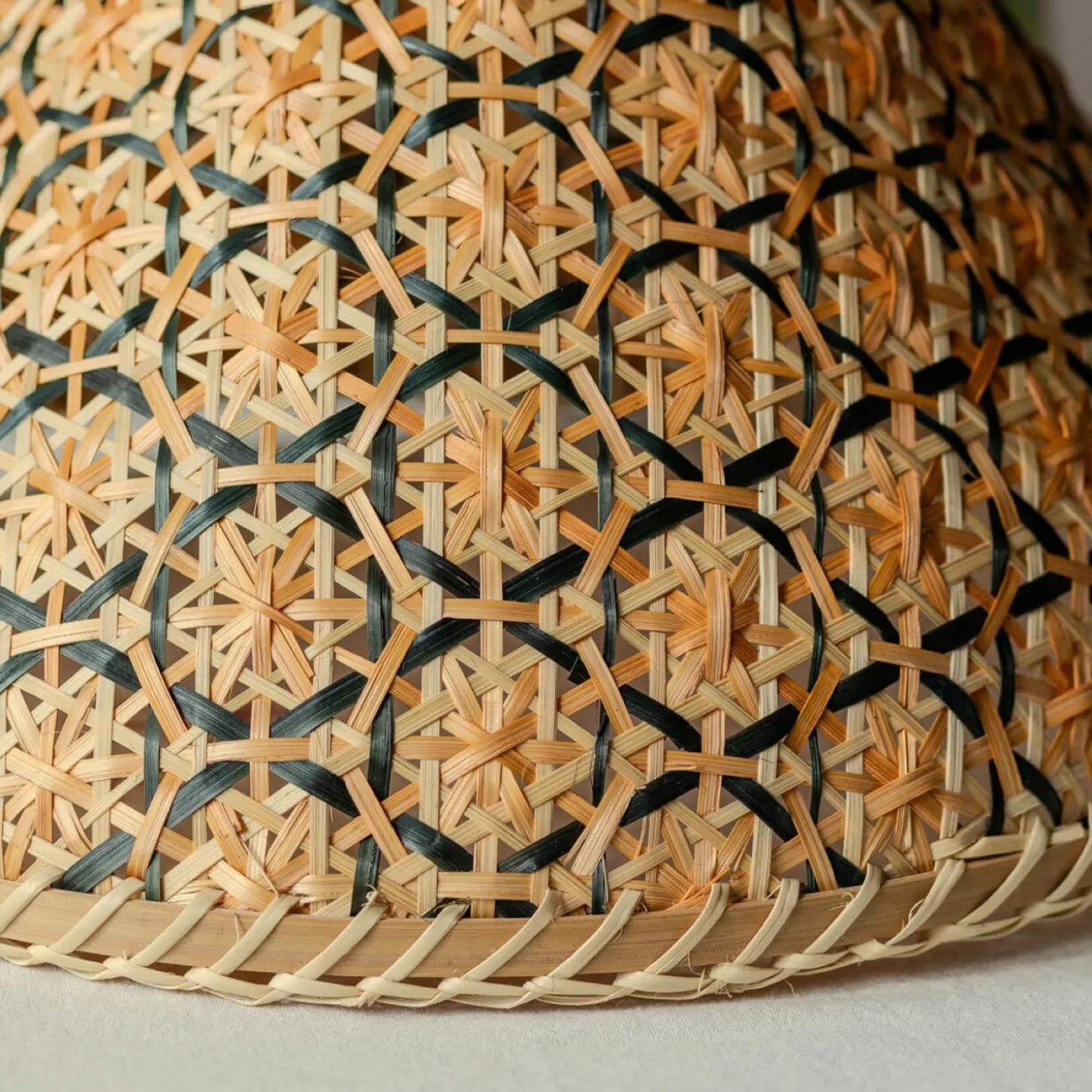 Cone Woven Bamboo Food Cover