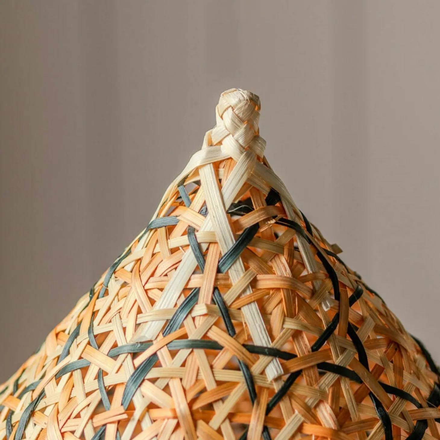 Cone Woven Bamboo Food Cover