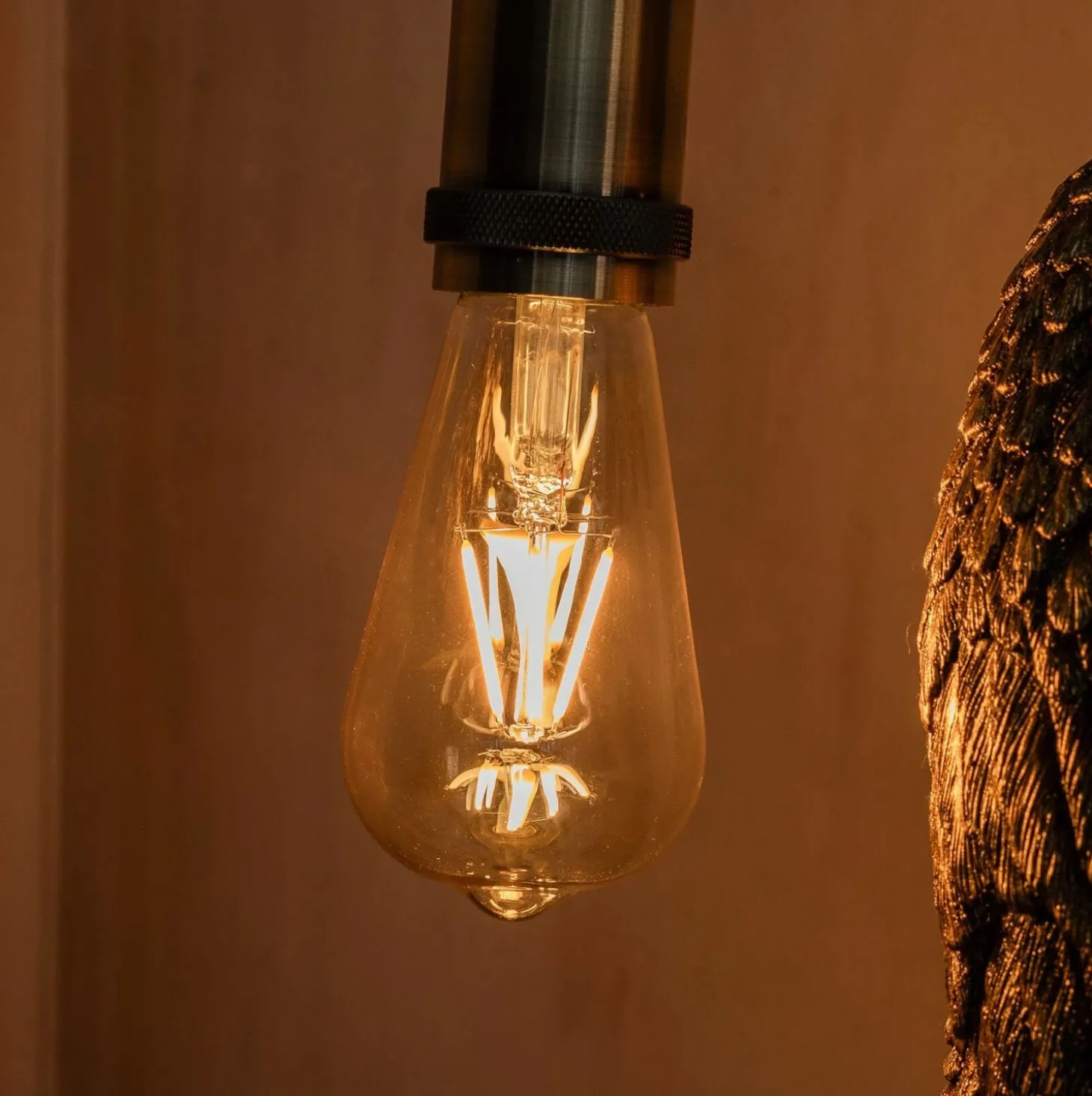 Conical Amber LED E27 Bulb