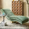 Corinne Green Velvet Chaise