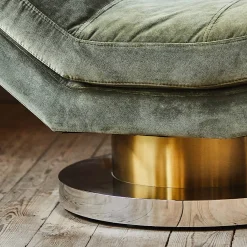 Corinne Green Velvet Chaise