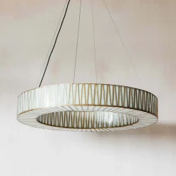 Corrine Frosted Glass Large Chandelier