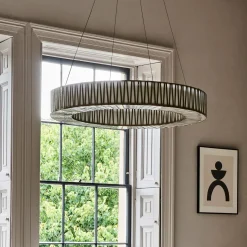 Corrine Frosted Glass Large Chandelier
