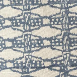 Cotton Block Printed Rectangular Cushions with tassel trim