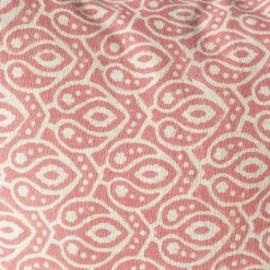Cotton Block Printed Square Cushions with tassel trim