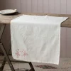 Crab Embroidered Cotton Tea Towel