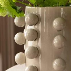 Cream Bobble Vase