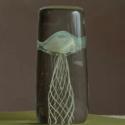 Cream Jellyfish Glass Ornament