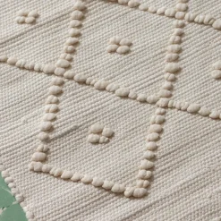 Cream Loop Bath Mat 50 x 90cm