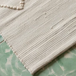 Cream Loop Bath Mat 50 x 90cm