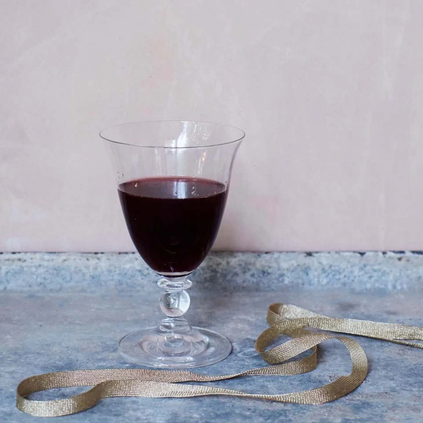 Curved French Wine Glass