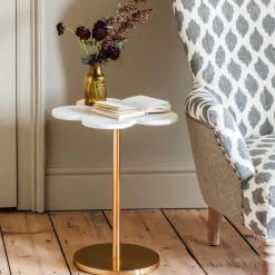 Daisy Marble Side Table