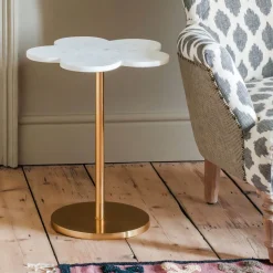 Daisy Marble Side Table