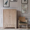 Dali Natural Linen Cupboard with Drawers