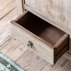 Dali Natural Linen Cupboard with Drawers