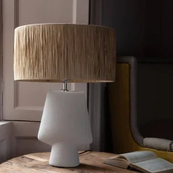 Dawson White Ceramic Lamp