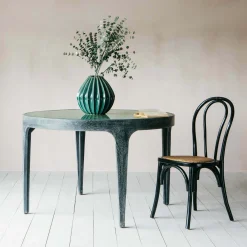 Delaney 4 Seater Green Marble Dining Table