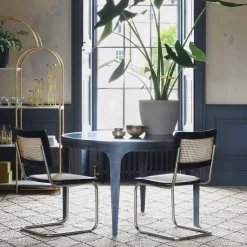 Delaney 4 Seater Green Marble Dining Table