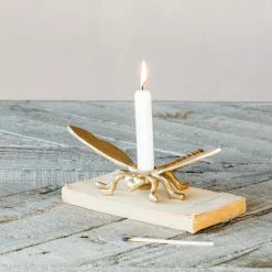 Diego Dragonfly Candle Holder