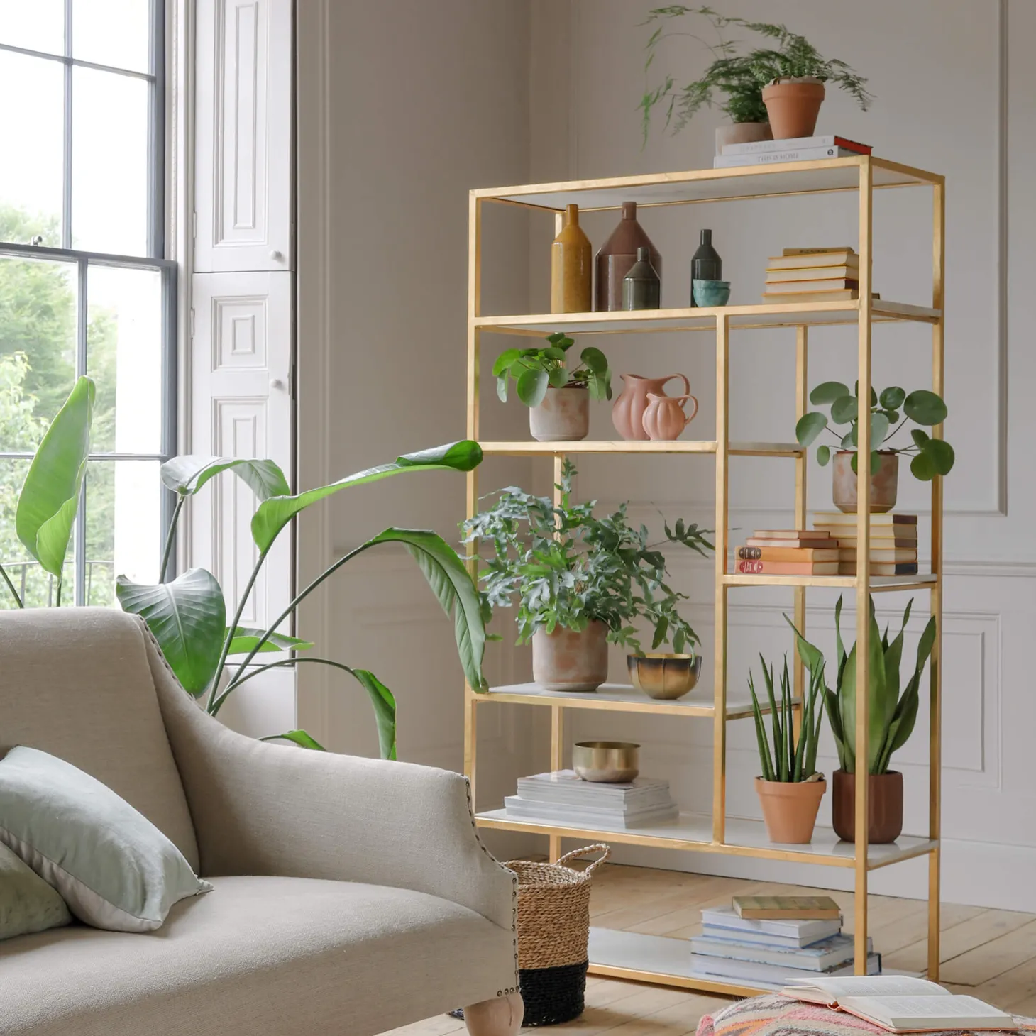 Diego Marble Shelving Unit