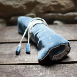 Dotty Velvet Jewellery Rolls