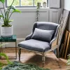 Duchess Grey Velvet Armchair