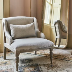 Duchess Natural Linen Armchair