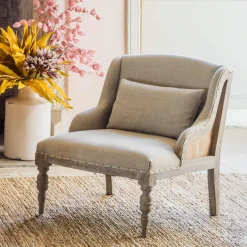 Duchess Natural Linen Armchair