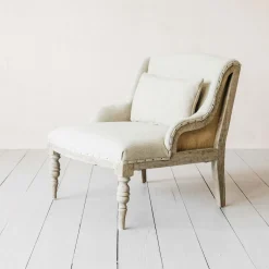 Duchess Natural Linen Armchair